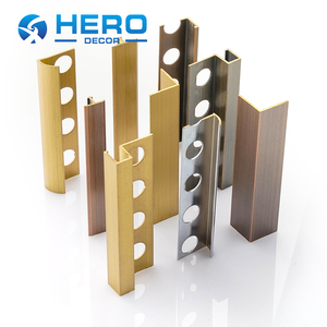 Phụ kiện sàn HERO: Viền gạch đồng thau, profile gạch đồng, hình chữ T, hình chữ U, hình vuông, viền góc đồng thau bảo vệ - Product Image 1