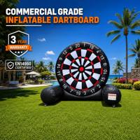 Jeu de fléchettes gonflables sur mesure à faible MOQ, en PVC de 0,55 mm de qualité commerciale, pour la location événementielle et les salles de jeux