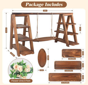Thiết kế mới có thể gập lại phục vụ Platter khay Đảng hiển thị thực phẩm Set 3 Tier cupcake đứng - Product Image 5