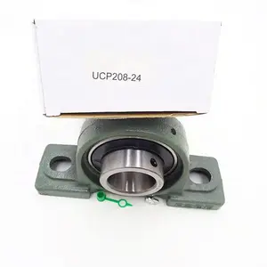 뜨거운 판매 UCP208-24 1.5 보어 크기 2 볼트 베개 블록 베어링 38.1*49.2*180mm