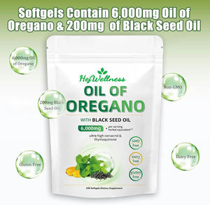 Oregano Olie Softgels Capsules Niuzhi Olie Zwarte Zaadolie Immuunsysteem Antioxidant Ondersteuning Niet-Gmo Glutenvrije Volwassene 2 Capsules Per Dag - Product Image 4