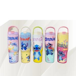 कार्टून बच्चों के पुआल इंसुलेटेड कप उच्च सौंदर्य स्टेनलेस स्टील पोर्टेबल पुरुष और महिला प्राथमिक स्कूल के छात्रों के लिए - Product Image 6