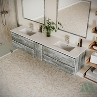 Armoire de salle de bain compacte en bois de style moderne, résistante à l'eau, OEM/ODM, prête à assembler, pour la maison, l'hôtel, la cuisine, la chambre