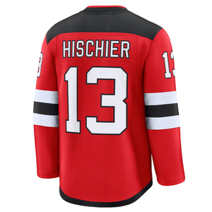 Camisetas de Hockey para Hombre, Completamente Cosidas, de los Jugadores Destacados 13 Nico Hischier, 30 <span class=keywords><strong>Martin</strong></span> Brodeur, 86 Jack Hughes, Tallas S-3XL - Product Image 4