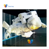 Pantalla holográfica de rejilla eléctrica blanca Proyección de pantalla de rejilla holográfica 3D para actuaciones en interiores de escenario