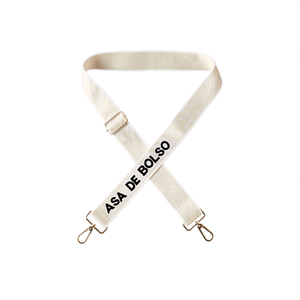 Correa de Tela de 4 cm con Letras Negras, Asa de Bolso, Accesorios para Bolsos de Mujer, Estilo Moderno - Product Image 1