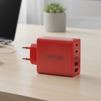 Chargeur mural rapide HNT 60W 5-en-1 EU multiport USB (3 ports Type-C et 2 ports USB-A) pour iPhone 17/16/15/14