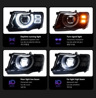 Ensemble de phares de remplacement pour Nissan Patrol Y61 2005-2022, mise à niveau aftermarket, LED DRL, clignotant, projecteur laser