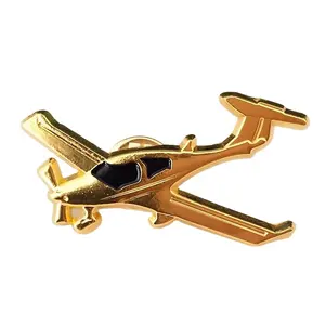 3D Model Aircraft Gold Metal Pilot Badge for Pilot Uniforms