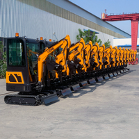 Mini-excavatrice de 1,8 tonne avec pompe hydraulique, boîte de vitesses, moteur, puissance de creusement élevée, certifiée EPA Euro 5 pour la construction de jardins