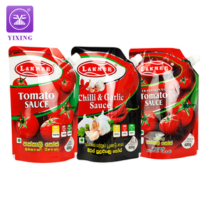 Bolsa de Papel de Aluminio para Alimentos, Resistente a Altas Temperaturas, con Boquilla Vertical para Salsa de Tomate - Product Image 3