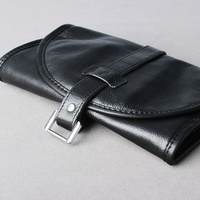 Pochette de pipe à fumer Portable de haute qualité étui à pipe à tabac en cuir véritable souple noir