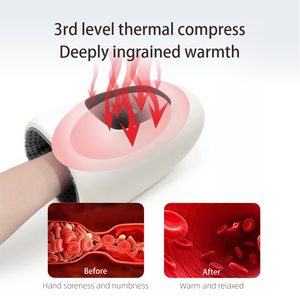 Masajeador de manos OEM 2025, masaje de amasado recargable por calor, compresión de aire, Control de sincronización eléctrico inalámbrico, garantía de un año - Product Image 4