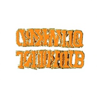 Offre Spéciale Orange A-Z Alphabet Chenille Patchs RTS Laser-cut Bordure Brodé Patchs thermocollants pour Hoodies et Vêtements