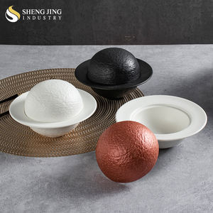 Set di stoviglie in porcellana a forma di pianeta ciotole glassa per Sushi Sashimi pesce ghiaccio secco-per ristoranti party club - Product Image 3
