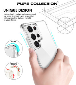 <span class=keywords><strong>Cover</strong></span> <span class=keywords><strong>trasparente</strong></span> per telefono <span class=keywords><strong>trasparente</strong></span> in TPU PC ibrido per telefono <span class=keywords><strong>trasparente</strong></span> in cristallo antiurto per Samsung Galaxy S25 Ultra S24 S23 Ultra S22 <span class=keywords><strong>S21</strong></span> - Product Image 6