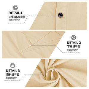 Sweat-shirt à capuche pour homme à manches longues, boutonné devant, décontracté, en mélange polyester et élasthanne, beige, coupe ajustée - Product Image 6