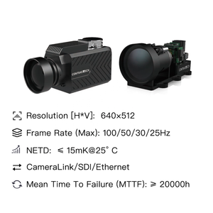 กล้องตรวจจับก๊าซแบบไม่ใช้ระบบทำความเย็น 640x512 25Hz 9-35 มม. ระบบตรวจจับความร้อน LWIR OGI โมดูลกล้องขนาดเล็กสำหรับอุตสาหกรรมปิโตรเคมี IVa25GLW30M-G1/G2-AL H - Product Image 4