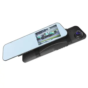 Cámara Dvr Full HD 1080P para espejo retrovisor de coche, grabadora de vídeo Digital, lente Dual, 4,3 pulgadas