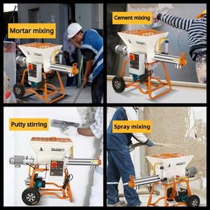 Fabriek Die Rechtstreeks Industriële Stopverf Gips Gips Mixer Elektrische Stopverf Mortel <span class=keywords><strong>Cement</strong></span> Coating Mixer - Product Image 3