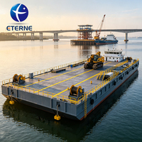 Plateforme flottante modulaire Eterne Steel d'une capacité de charge de 120 tonnes pour le dragage et les travaux aquatiques