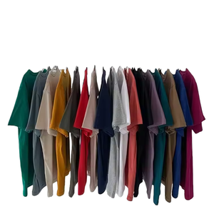 Camiseta Risen 2025 Nuevo Estilo 100% Algodón 200g Peso Pesado Unisex Logotipo Personalizado Color Sólido Agradable al Tacto Transpirable Antibolitas - Product Image 1