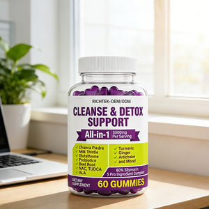 OEM özel etiket anti-alkol karaciğer temizlemek detoks onarım rahatlatmak 1500Mg süt Thistle Anti Hangover Gummies - Product Image 6