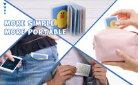 Porte-cartes de visite en plastique transparent, Inserts de portefeuille pour cartes de crédit de haute qualité 1 pièce