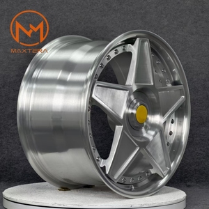 Rines de Aleación Maxtera Forjados a Medida de 2 Piezas y 5 Estrellas con Bloqueo Central para Autos de Pasajeros, Compatibles con <span class=keywords><strong>Ferrari</strong></span> <span class=keywords><strong>458</strong></span> F8, Porsche, Maserati, Audi R8 - Product Image 2