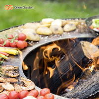 Foyer de barbecue en acier galvanisé en acier Corten extérieur rouillé Fabrication OEM