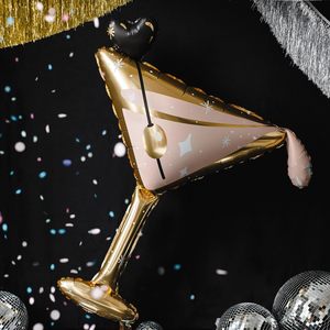 For Flute Wine Bottle Wine Glass Shaped Mix Color Foil <b>Balloons</b> for Party Atmosphere <b>Decoration</b> - Product Image 2