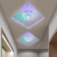 Spots LED encastrés, luminaires de couloir en cristal, plafonniers, éclairage de couloir pour la décoration intérieure, salon