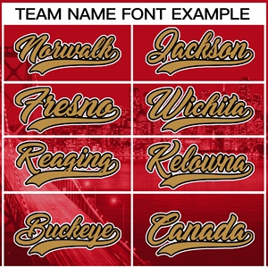 Tùy Chỉnh Chất Lượng Cao Màu Đỏ Và Vàng Bóng Chày Jerseys Thành Phố Phong Cách Thiết Kế Thoáng Khí Cộng Với Kích Thước In Kỹ Thuật - Product Image 5