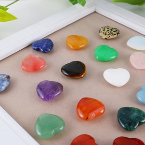 20mm tinh thể tự nhiên trái tim quyến rũ Đá Quý Chữa Bệnh năng lượng đá không có lỗ khắc mặt dây chuyền Reiki Chakra đồ trang sức làm thủ công Nguồn cung cấp - Product Image 3