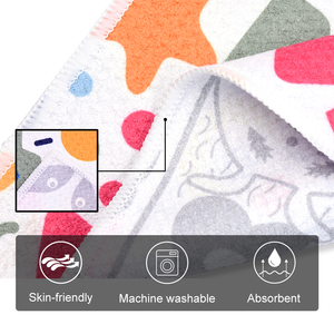 पूर्व धूप कस्टम मुद्रित नरम चाय तौलिए बनावट अवशोषित टेबलटॉप क्लीनर रसोई सफाई तौलिया - Product Image 2