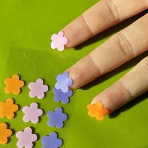 สติกเกอร์รูปใบหน้าน่ารัก12รูปดอกไม้สีส้มสีชมพูม่วงแผ่นแปะสิวไฮโดรคอลลอยด์ลดกระหน่ำสำหรับทุกสภาพผิว - Product Image 5