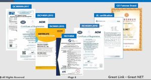 GLGNET POE 100 Base-T 8-контактный разъем RJ45 с отводом вниз, 1x1 порт LAN с зелено-желтым светодиодом, Ethernet-коннекторы - Product Image 5
