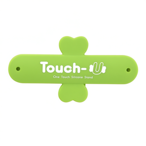 Support de téléphone portable en silicone Touch U vert, support à une touche pour téléphones mobiles - Product Image 2