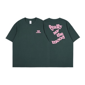 Camiseta de Hombre de Algodón 100% Tejido con Estampado de Letras Desgastadas Estilo Vintage, Cuello Redondo, Ajuste Regular, Secado Rápido y Transpirable para Verano - Product Image 1