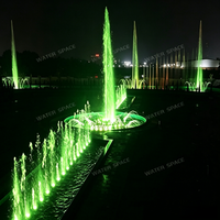 Boquilla LED multizona de colores controlada por programa, personalizada para exportación, para fuentes en obras de paisajismo de plazas públicas gubernamentales