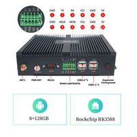AIBox-3588C Rockchip RK3588 Computadora Industrial de Borde, 8GB, 6Tops NPU, 4G LTE, Android 12, Mini PC Robusta Integrada para Fábrica Inteligente