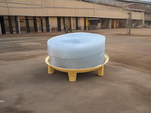 מגדל קירור זרימה נגדית FRP עם משאבת מנוע - מחליף חום אוויר למיכל מים ידידותי לסביבה - Product Image 3