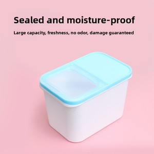 Seau <span class=keywords><strong>de</strong></span> stockage <span class=keywords><strong>de</strong></span> graines universel <span class=keywords><strong>pour</strong></span> animaux <span class=keywords><strong>de</strong></span> compagnie, 10 kg, rectangulaire, étanche, grande capacité, avec cuillère, <span class=keywords><strong>pour</strong></span> chats et chiens, vente en gros - Product Image 3
