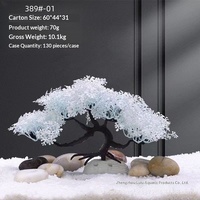 Décorations et ornements pour aquarium Lulu, flocon de neige simulé, pin rose d'accueil, modèle de plante en pot 389 #