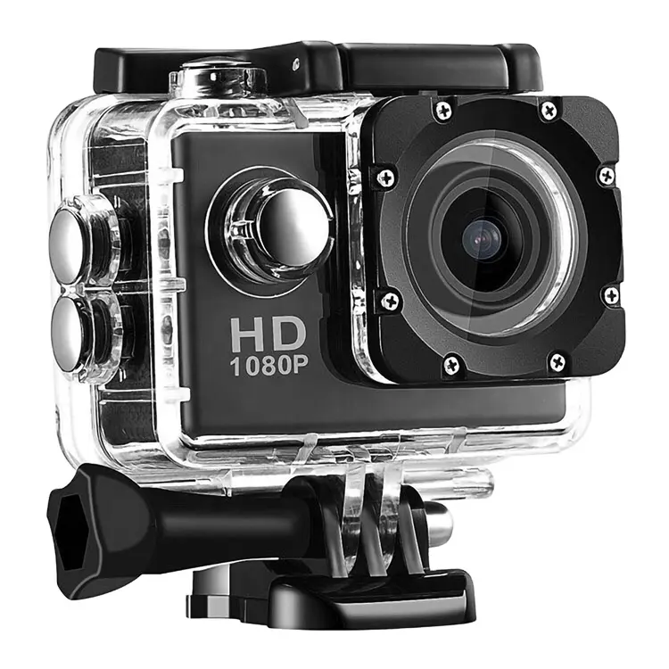 Action camera hd 1080p impermeabile Aksiyon kamerasi a buon mercato fotocamera subacquea per telefono moto casco azione & fotocamera sportiva