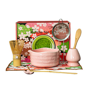 Ciotola Matcha in ceramica giapponese di alta qualità per <span class=keywords><strong>Set</strong></span> <span class=keywords><strong>da</strong></span> tè in stile Japandi con scatola di colori <span class=keywords><strong>set</strong></span> kit Matcha - Product Image 5