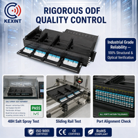 KEXINT 288 Fibres 2U Panneau de brassage MPO haute densité à montage en rack, Châssis de distribution optique coulissant (ODF)