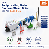 Harga Pabrik Boiler Uap Biomassa Arang Batu Tipe Grate Reciprocating, Boiler Multi Bahan Bakar/Dual Fuel untuk Dijual
