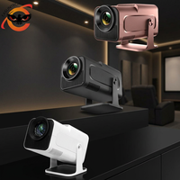 Mini projecteur intelligent portable HY320 avec support rotatif à 180 degrés, décodage 4K natif 720P, WiFi 6