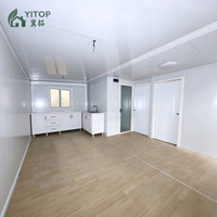 Maison pliable économique 2-3 chambres, mini-maison prête à l'emploi, maison mobile préfabriquée, chalet extensible, maison conteneur 20 pieds
